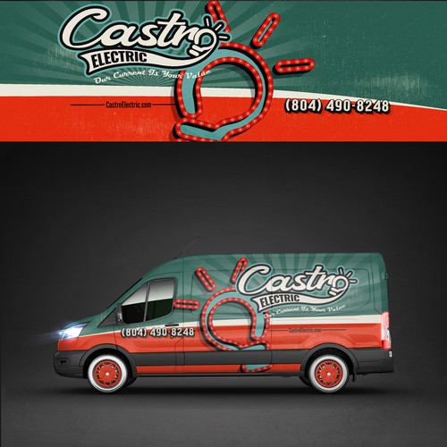 Van wrap For Electrical business! | Guaranteed | Quick Choice Making | Few revisions Design by corpNL