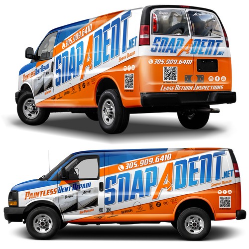 Snap a Dent Full Wrap Design Car, truck or van wrap contest