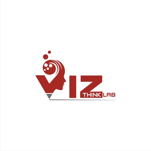 A logo on how Viz Think Lab uses visual thinking drawing skills to promote business creativity Design by Raju Chauhan