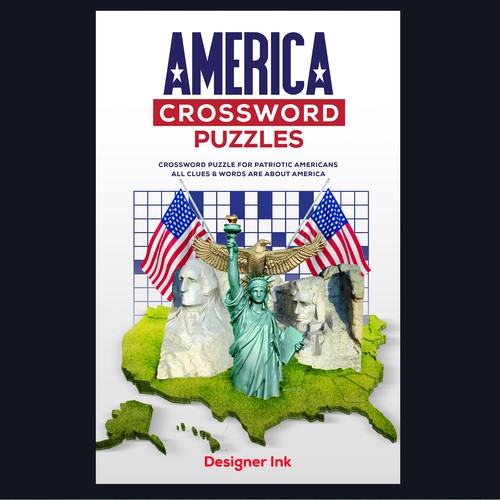 America Crossword Puzzles. Patriotic, Americana, Simple, Basic Design by Ceros Design