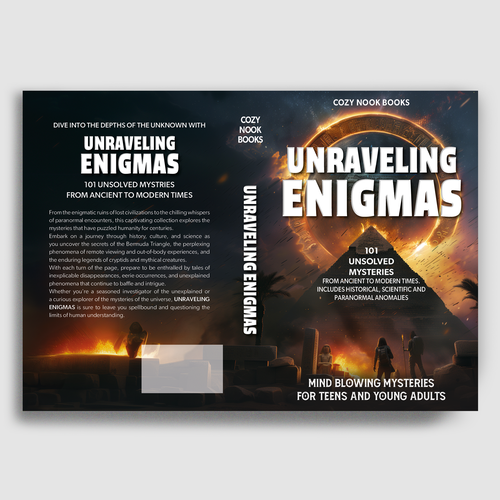 Book Cover Design for Unsolved Mysteries Book Design by Zitronenzart Design