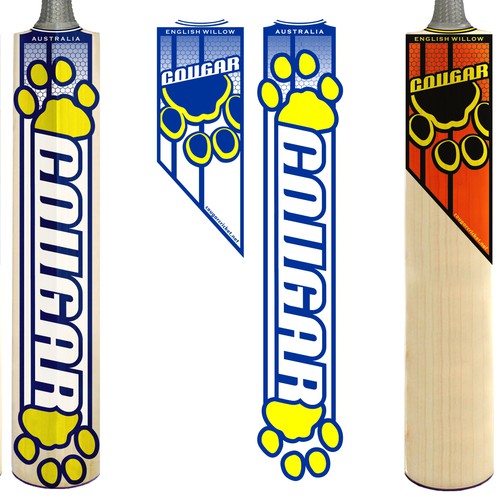 Design a Cricket Bat label for Cougar Cricket Design von masgandhy
