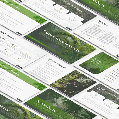 Design Visually stunning pitch deck template for a cannabis VC fund to appeal to investors por SlideKingdom