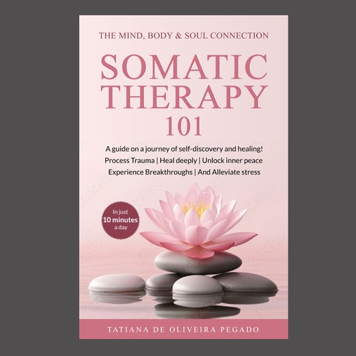 Beautiful & powerful book cover with a lotus flower design Design by 99_master