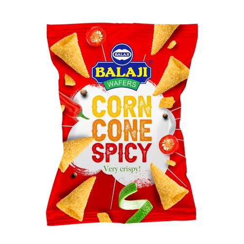 Amazing Pack design for our newly corn snacks Design by MarsiDesign