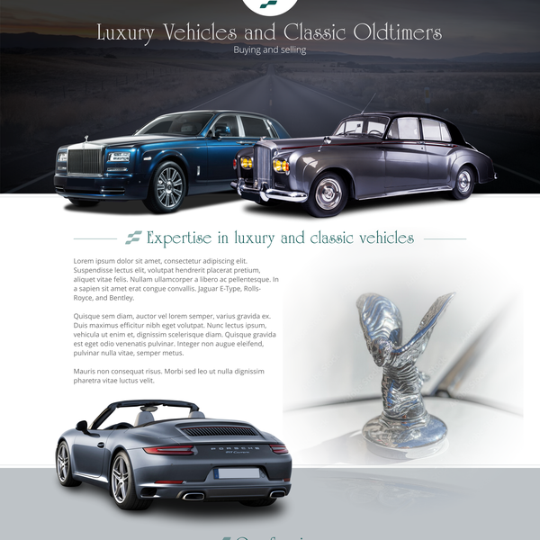 Fent luxury car website design