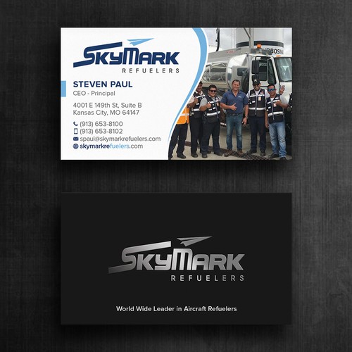 Need business card redesign for Aircraft Truck Fueling company Design by Felix SH