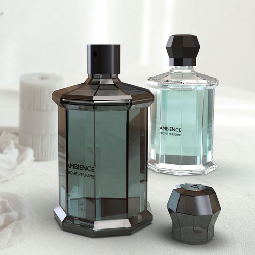 Niche perfume bottle design for unisex, 3D contest