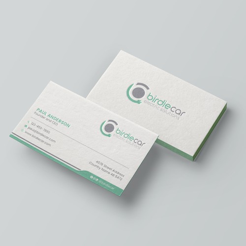 business card for company called birdie Design by Brandmaker artist