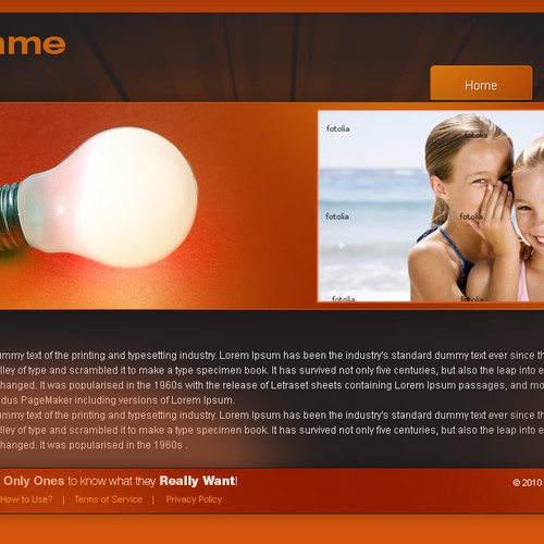 1-3 Page Website Template Design von RTDS