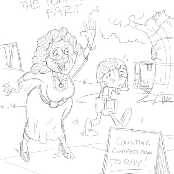 Children's Book Cover Sketch