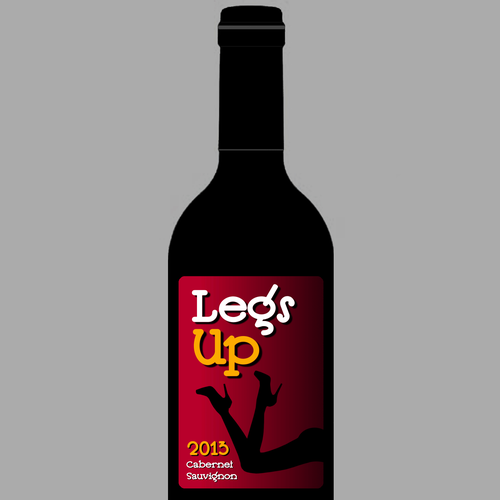 Legs Up 2013 Vintage Wine Label Design von AlexSander*