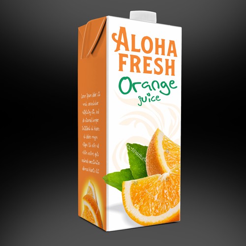 ALOHA FRESH JUICE & TEA Design by neoflexdesign