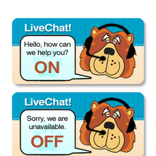 Design a "Live Chat" Button デザイン by JDsn