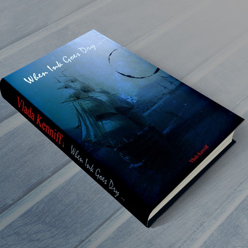 When Ink Goes Dry Book Cover Design Design by MayAbdellatif