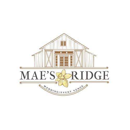 Wedding Venue needs a Modern Farmhouse logo with a bit of fun! Design by filbi