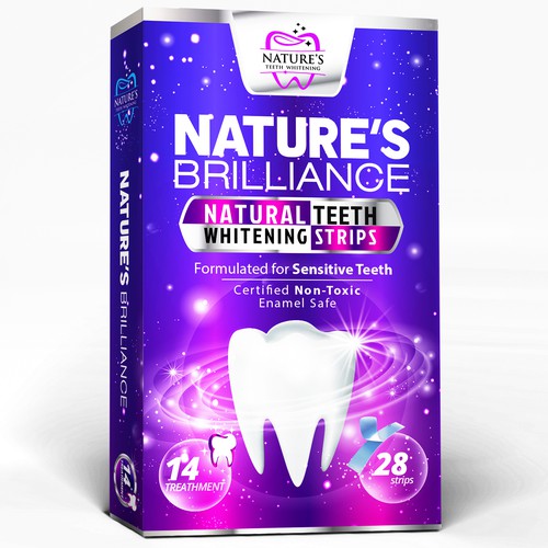 Natural Design Needed for Nature's Brilliance Whitening Strips Design by agooshe