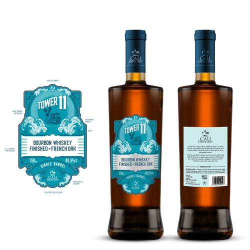 Design a new California Whiskey Label Design by JBW_DESIGN