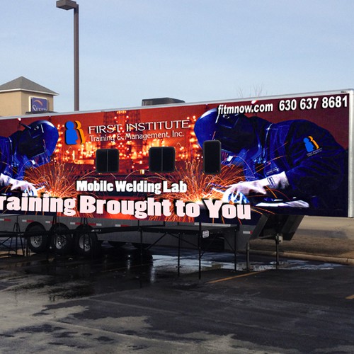 Custom Mobile Welding Lab needs custom graphic wrap Design réalisé par mile.ilic933