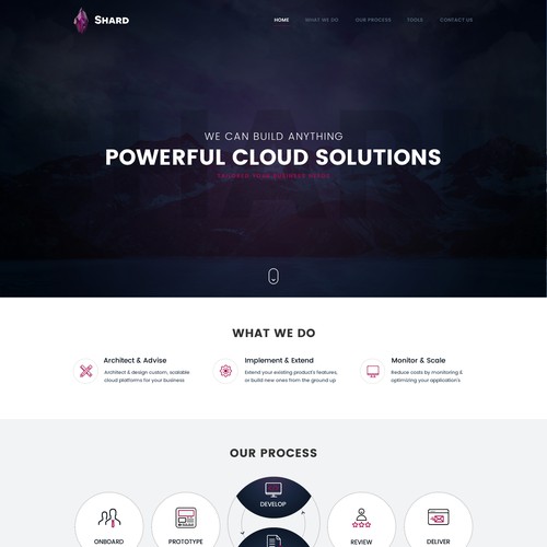 Create A Landing Page For A Cloud Consulting Business Landing Page Design Contest 99designs