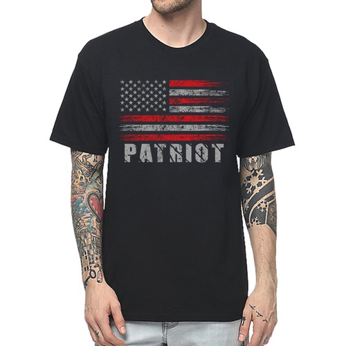 Develop a patriotic shirt that represents: The individual patriot, God, Family, Country Design von -Diamond Head-