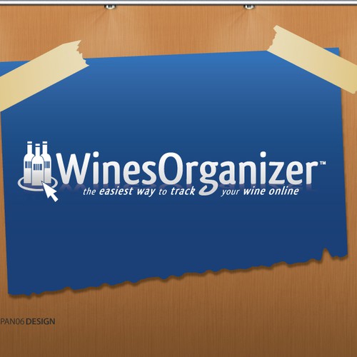 Wines Organizer website logo Design by jpan06