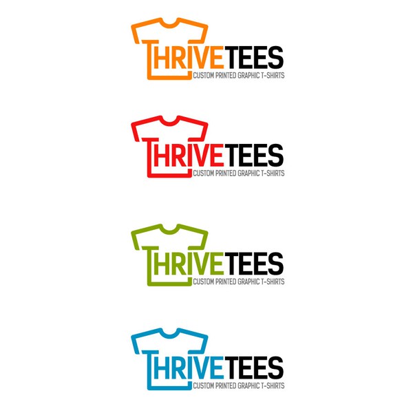 Design by tomcatz titled "Create a Logo for Thrive Tees"