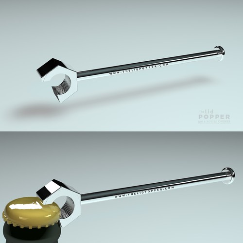 The Lid Popper  (jar and bottle opener) needs packaging Design by goatdesign88