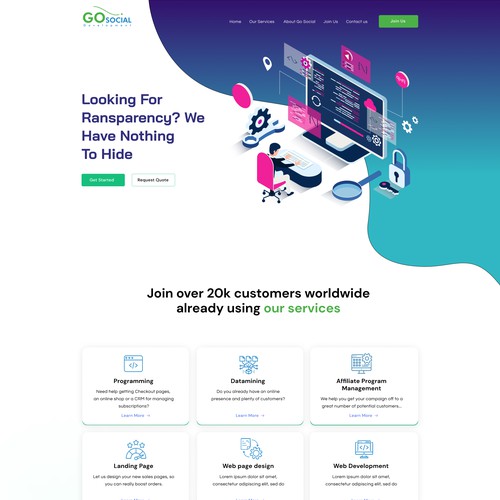 Web development company web-site redesign Design by Tuhin Biswas