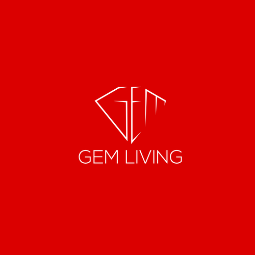 Geometrical, minimalist, modern brand design for Gem Living Design by flatof12