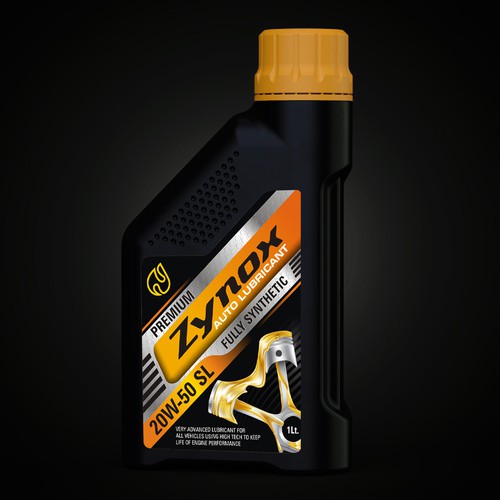 auto lubricant label design | strong , modern and powerful Design by Aalamvision