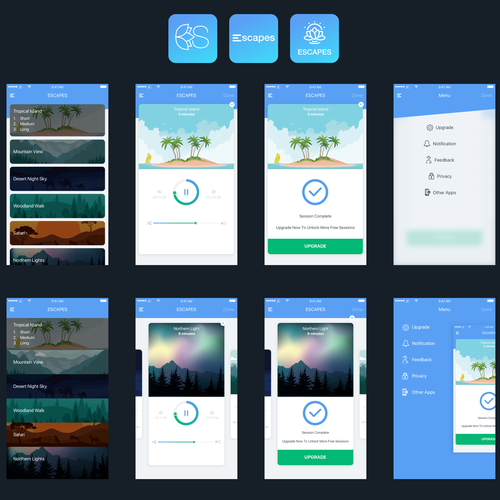Proposta di design per un contest della categoria Design di app realizzata da Jativo