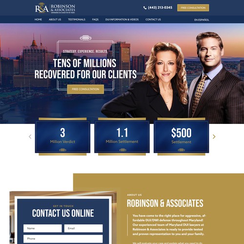 DUI Lawyer Landing Page Design by pixelwebplanet