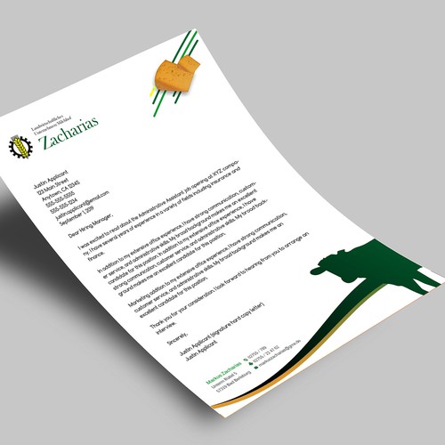 We need  letterhead design for our agricultural farm with production and sale of regional products Design réalisé par Xclusive16