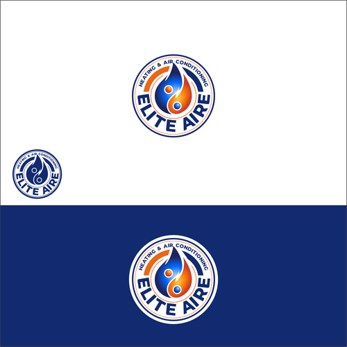 Heating and air logo to appeal to high end residential customers  and commercial customers that shows the customer elite Design by IM85™