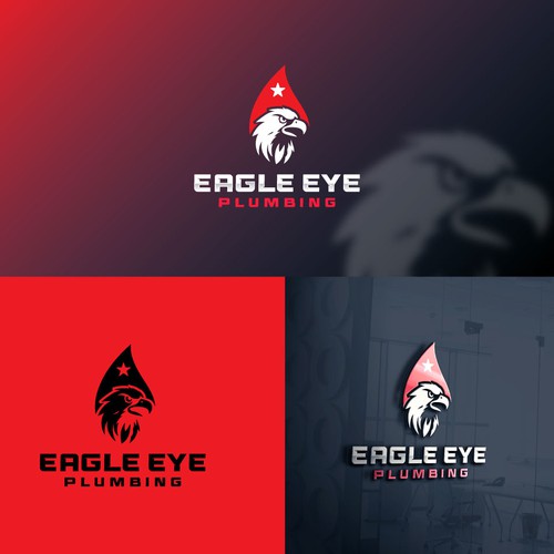 Eye catching and very marketable logo for plumbing company. The company name is Eagle Eye Plumbing Design by JakirVector