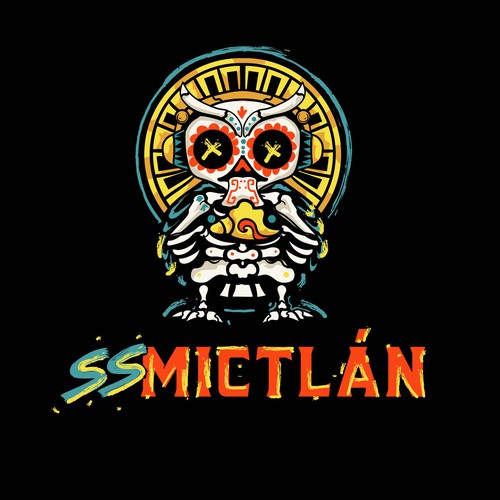 Mexican land of the dead inspired logo for rock recording studio Design by Deduder