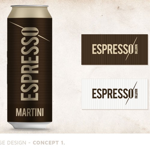 Logo / Product Design for new Espresso Martini beverage Design by Niccolo.design