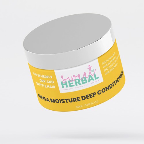 Design a fun minimalist + modern product label design for my eco friendly haircare product line Design by Moi_Designers