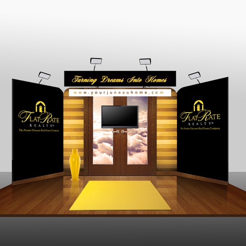 trade show display for Alaska Real estate company Signage contest