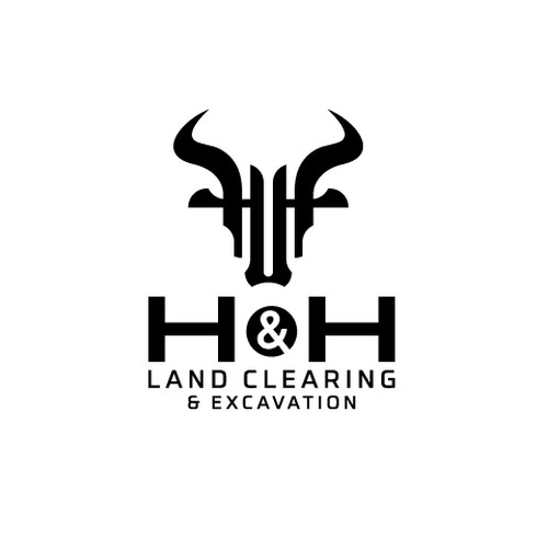 LOGO AND LETTER HEAD FOR H&H LAND CLEARING AND EXEXCAVATION Design by <<{P}>>