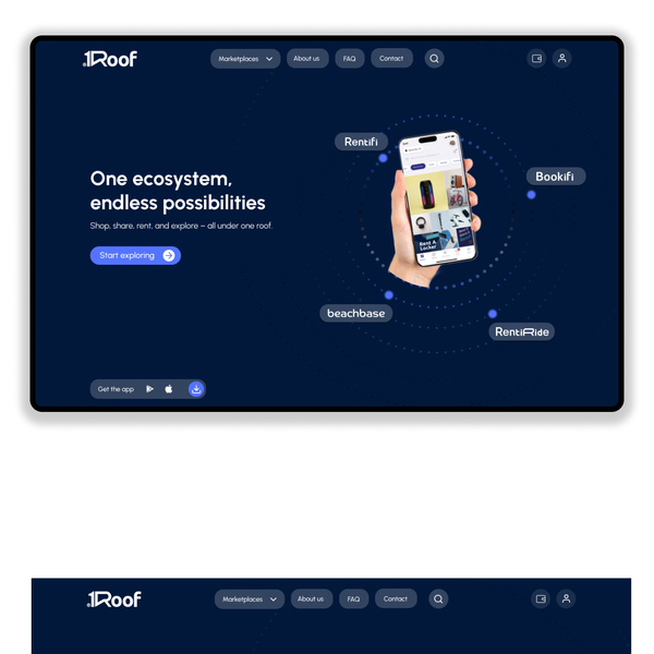 Website Redesign for new Lifestyle App