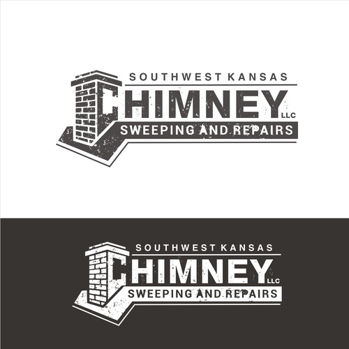 Simple powerful logo for chimney sweep-ontwerp door LOGOMAN*