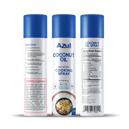 Create Product Extension for Azul Coconut Product - Azul Coconut Oil Spray Design von TUNSAY