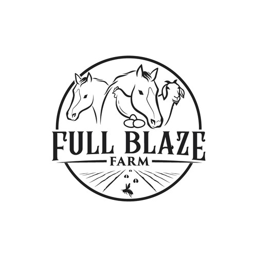 Logo needed for local small farm 'Full Blaze Farm' Design by Monk Brand Design