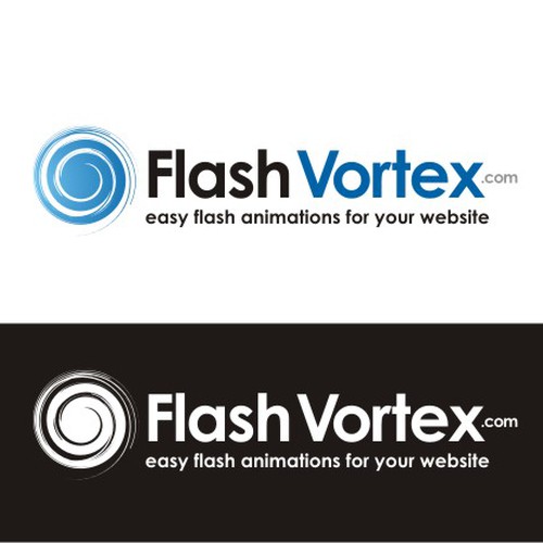 FlashVortex.com logo デザイン by lopez jr.