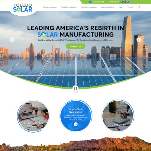 Website Redesign for Solar Panel Manufacturer and Tech Company Design by OMGuys™