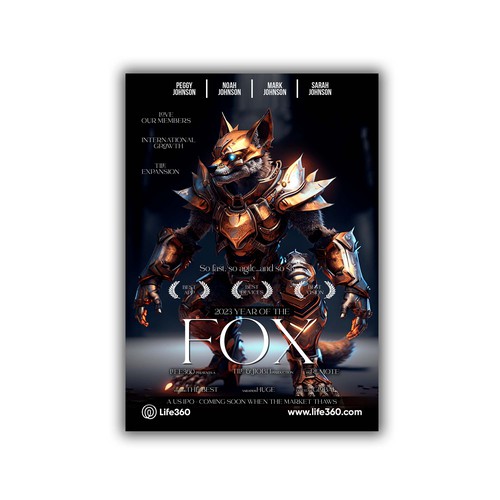 Design di Life360 2023 Year of the Fox Poster di HASHIM DESIGN ✔️