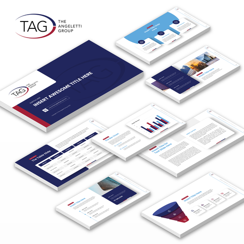 Professional and modern powerpoint template that is easy to edit for use across a variety of clients Design by Andre Nafilata