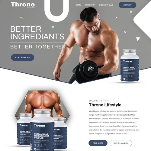 Supplement Website Design by ♾️e2infinity♾️